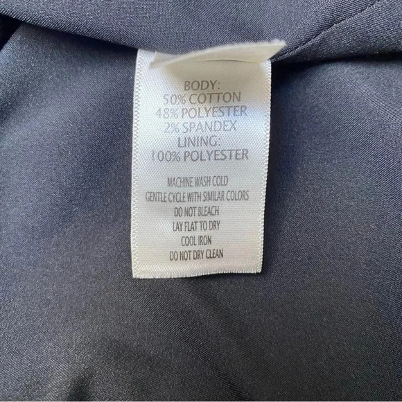 Ecru Dotted Knit Boyfriend Blazer Size 12 Black White Rib Collar Jacket - Picture 15 of 16